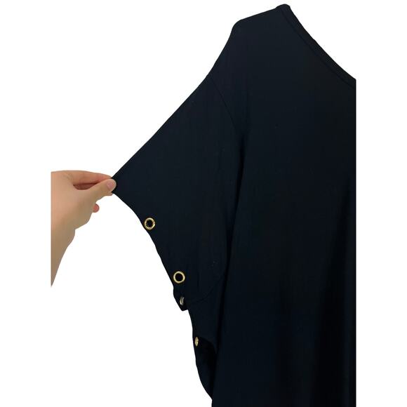 Poetic Justice top black Kira Grommet Trim - Picture 3 of 6